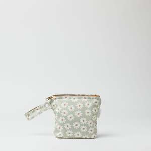 Premium Mini Wet Bags: Mini Wet Bag - Wild Daisy Sea Mist Green