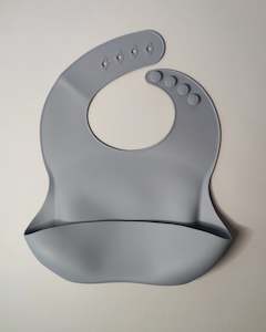 Clearance: SAMPLE - Silicone Bib - Fog