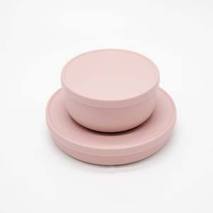 Clearance: SAMPLE - Silicone Plate with Lid - Primrose