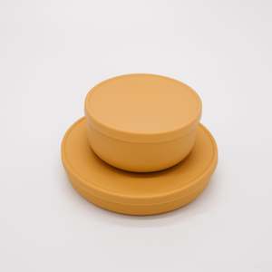 SAMPLE - Silicone Plate with Lid - Sunshine