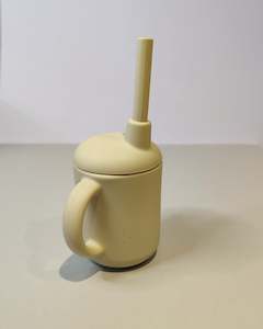 Clearance: SAMPLE Silicone Straw Cup - Oat