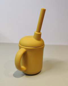 Clearance: SAMPLE Silicone Straw Cup - Sunshine