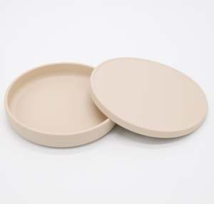 SAMPLE - Silicone Plate with Lid - Oat
