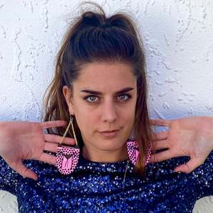 Studio Soph | Cheetah Earrings - Pink