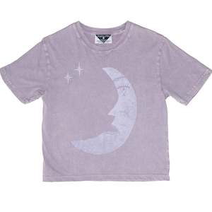 Clothing: Les Moon (Poet) Women's Stonewash Monarch Tee