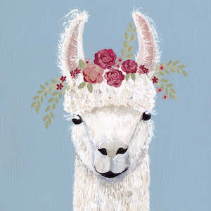 Kate Cowan: Art print - Lama Love