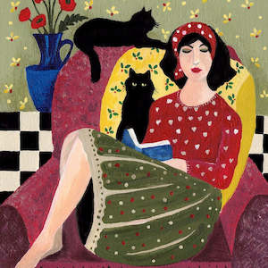 Kate Cowan: Art Print - A Good Book