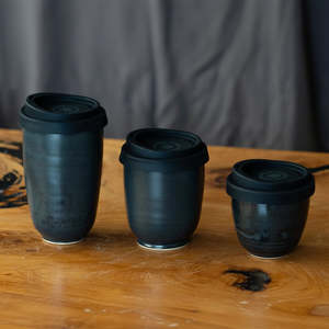 Ceramics: West Coast Stoneware | Black Sand Travel Cup