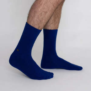Dads Day: Possum Merino Wool HAMILTON Socks, Royal Blue