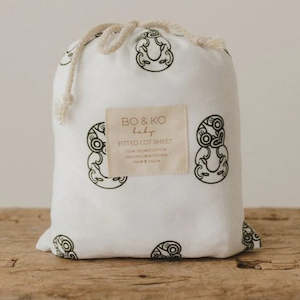 BO & KO Baby Fitted Cot Sheet 70 x 130cm