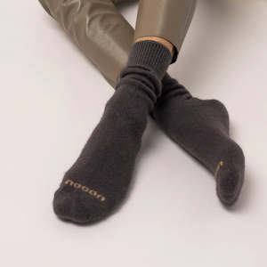 Nooan Socks: Possum Merino Wool HAMILTON Socks | Poppy Seed