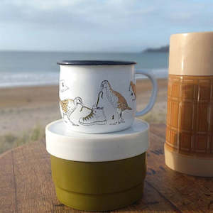 Wolfkamp & Stone | Birds Enamel Mug