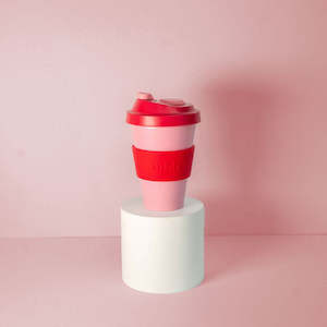 Cherry + Blush Urbb Biodegradable Bamboo Coffee Cup
