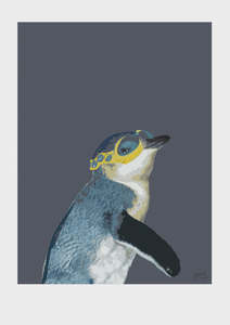 Art Stationary: Melissa Sharplin | Penguin Swim A4 Print