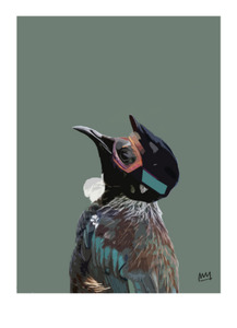 Art Stationary: Melissa Sharplin | MOUNTAIN BIKE TUI A4 Print