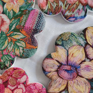 New: Fleur Woods Coaster | Set Of 4
