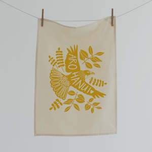 Tea Towels Aprons: Aroha nui Tui Tea towel