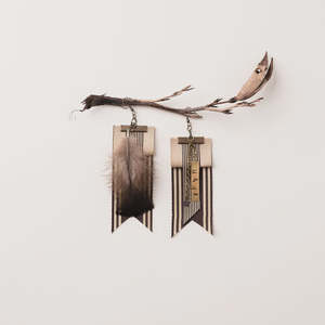 Earrings 1: Koakoa Design Earrings - Haki