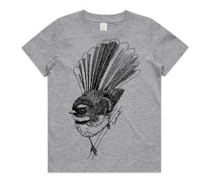 Kids Clothes: Kids' T-shirt | Fantail/Piwakawaka