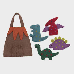 Kids Toys: Dinosaur Finger Puppet Play Bag