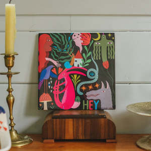 Wall Art: Studio Soph | Art Tile - HEY!