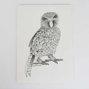 Wall Art: A4 Kākāpō Art Print