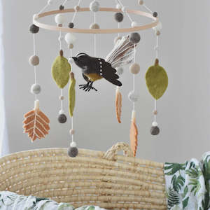 Childrens Decor: PĪWAKAWAKA BABY MOBILE