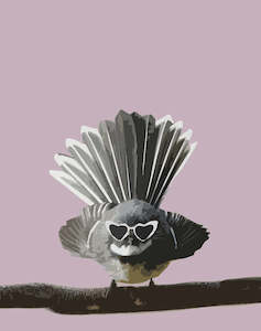 Melissa Sharplin | FANTAIL HEART A4 Print