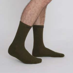 Possum Merino Wool HAMILTON Socks, Military Olive Men