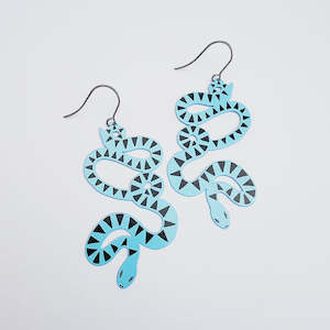 Earrings 1: Denz & Co | Blue Snakes