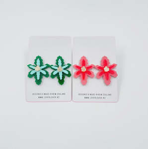 FLORA - Coral & Neon Red or Green & Mint