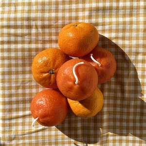 Candles Incense Diffusers: Poppy + Sage | Orange beeswax Candle