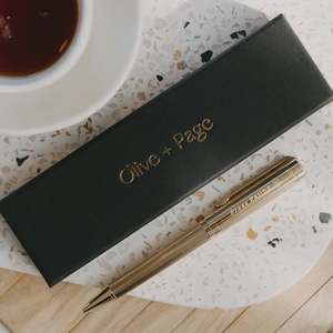 New: 'Press Pause' Gold Luxe Pen