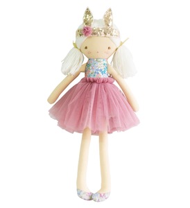 New: Sienna Bunny Crown Doll - Liberty Blue