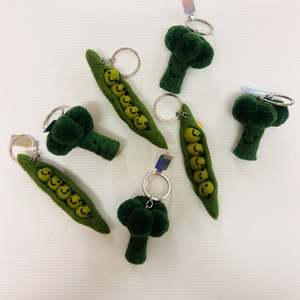 Accessories: Keychain | Broccoli or Peas in a Pod