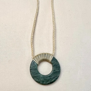 Necklaces: Nelson Jade Circular Pendant