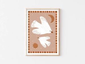 Art Stationary: Flying High Bird Print