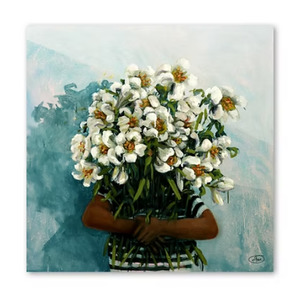 Art Stationary: 'Petals and stripes' Print by Abbey Merson