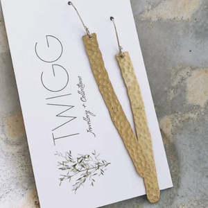 Earrings 1: Twigg Jewellery | Hammered Rod Earrings