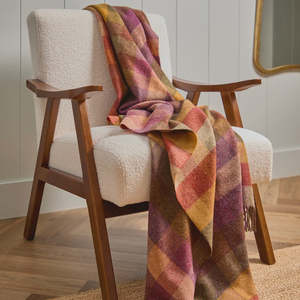 New: Harlequin Autumn NZ Wool Throw NZ Wool Throw