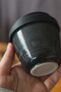 West Coast Stoneware | Black Sand Travel Cup