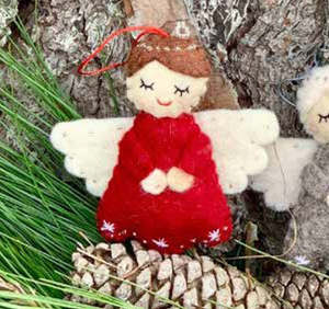 C H R I S T M A S: Pashom | Felt Angel Decoration