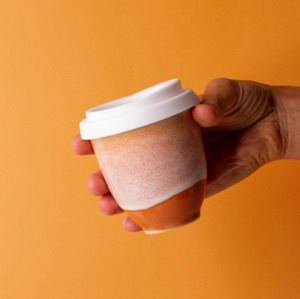 Pottery for the Planet Desert Ochre Ceramic Travel Cup 6oz