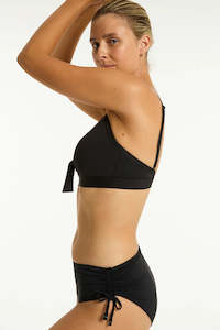all swimwear: Sea Level Essentials Mid Drawstring Pant - (Black)