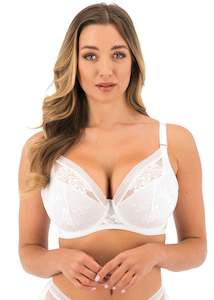 Bras: Fantasie Fusion Lace Molded Plunge Bra (White)