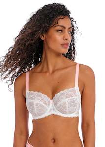 Bras: FREYA  Offbeat Underwired Side Support Bra (White)