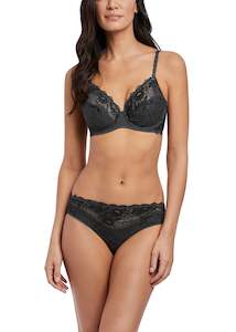 Briefs: Wacoal Lace Perfection Brief (Charcoal)