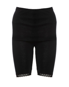 Briefs: Zenza Superfine Merino Knee Length Legging (Winter White, Black, Truffle Nude)