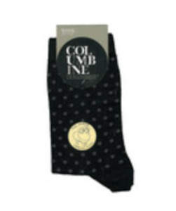 Loungewear: Columbine Merino Wool spot pattern socks