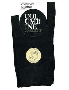 Columbine Merino Wool Comfort Socks - Black & Navy